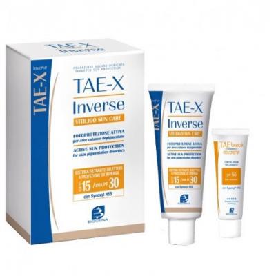 Крем солнцезащитный TAE-X INVERSE для кожи с витилиго / TAE-X INVERSE VITILIGO SUN CARE, 50 мл+10 мл (тестер)